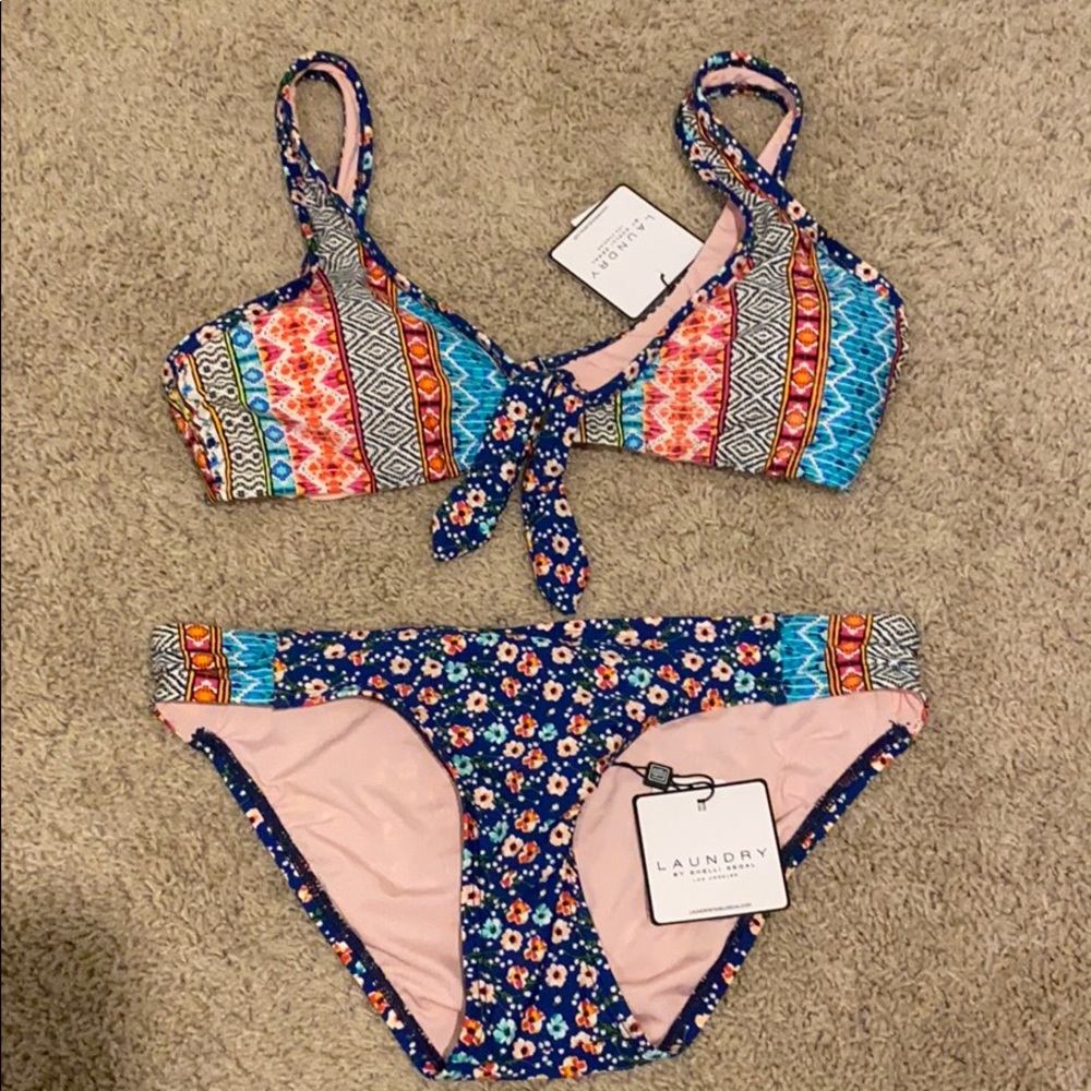 NWT Laundry Colorful 2-piece Bathing Suit